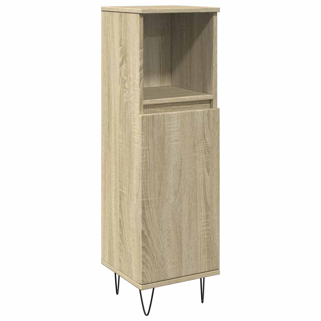 3-piece bathroom furniture set Sonoma oak wood-based material