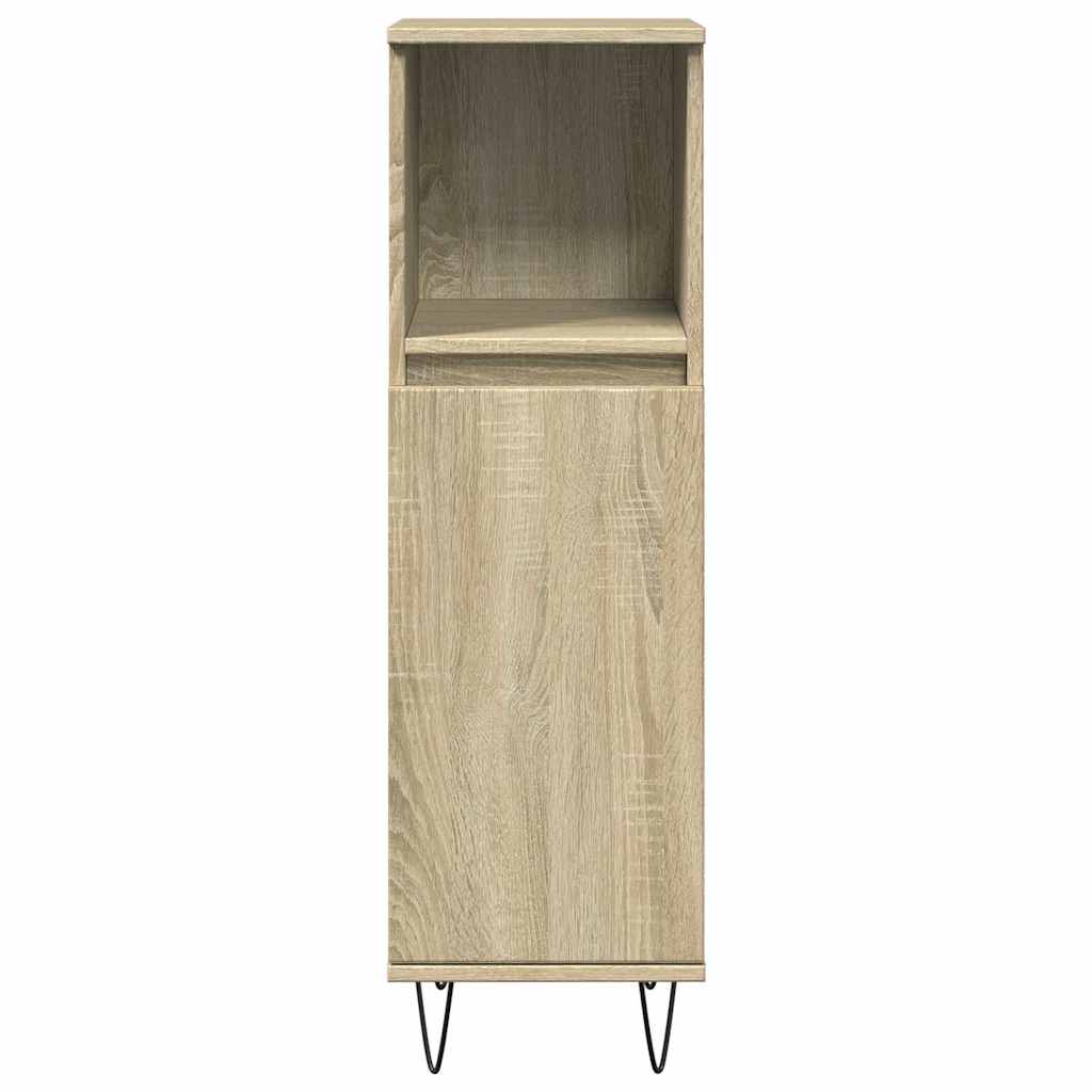 3-piece bathroom furniture set Sonoma oak wood-based material