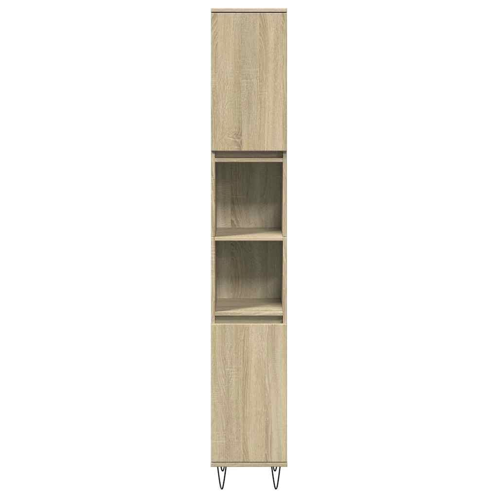 3-piece bathroom furniture set Sonoma oak wood-based material