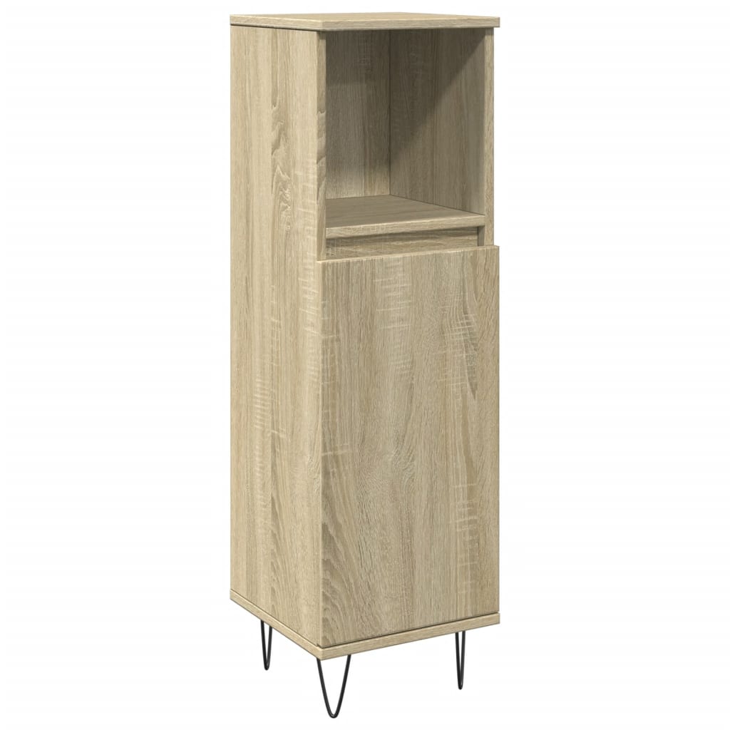 3-piece bathroom furniture set Sonoma oak wood-based material