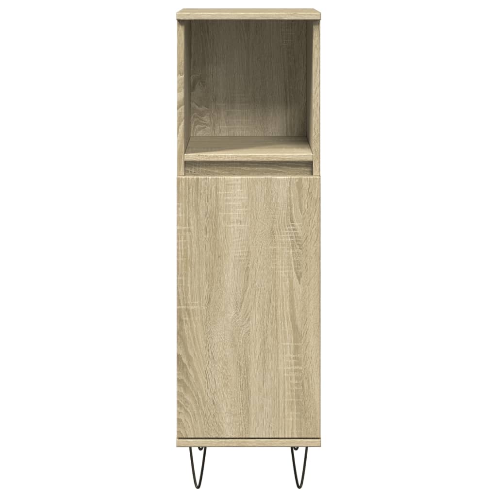 3-piece bathroom furniture set Sonoma oak wood-based material