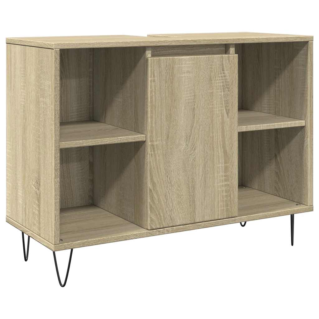 3-piece bathroom furniture set Sonoma oak wood-based material