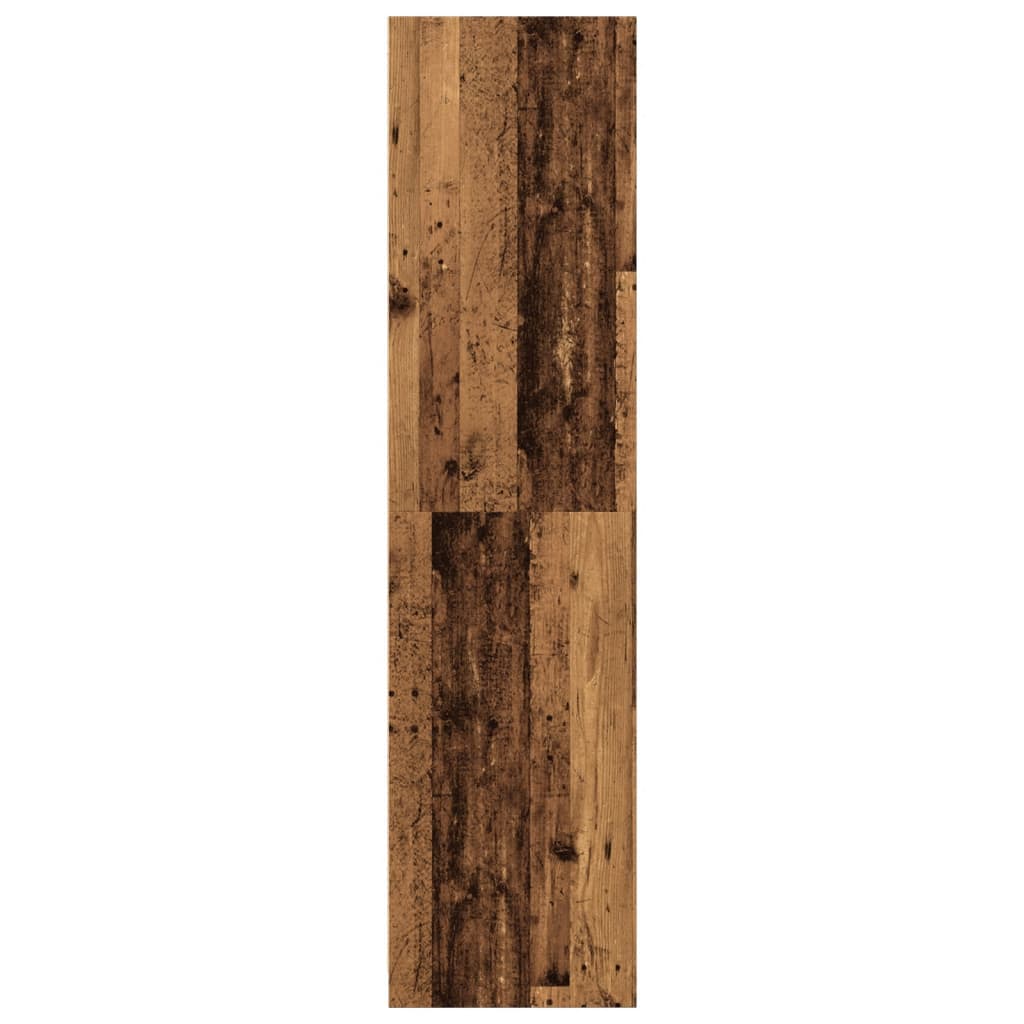 Wardrobe reclaimed wood look 30x50x200 cm wood material