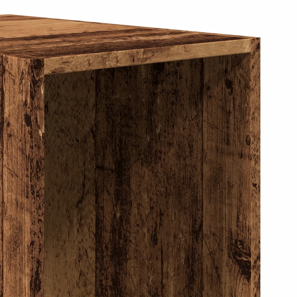 Wardrobe reclaimed wood look 30x50x200 cm wood material