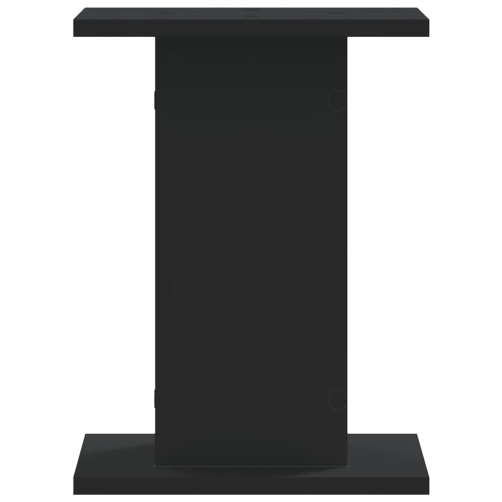 Plant stand 2 pcs. Black 30x30x40 cm wood material
