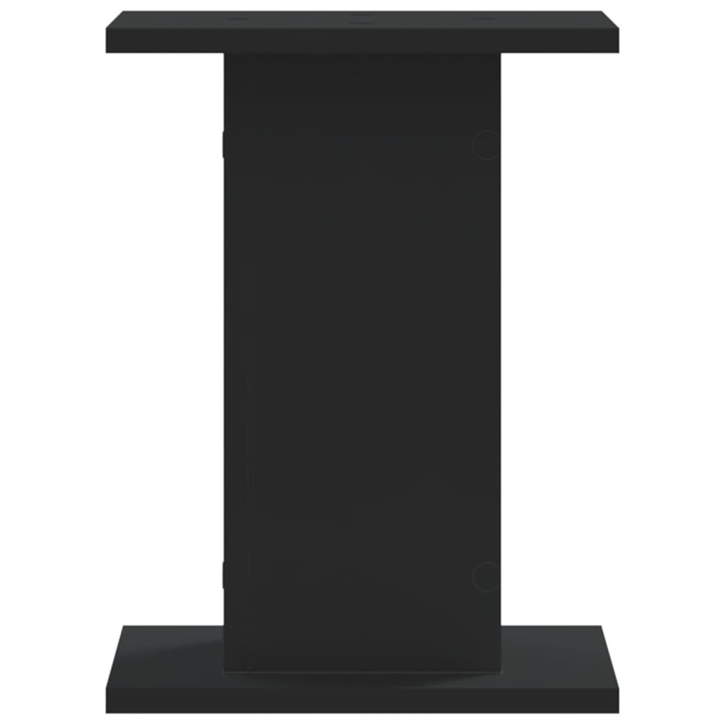 Plant stand 2 pcs. Black 30x30x40 cm wood material