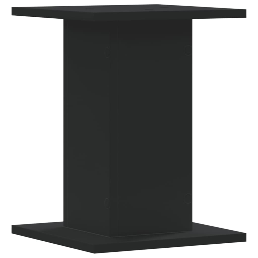 Plant stand 2 pcs. Black 30x30x40 cm wood material