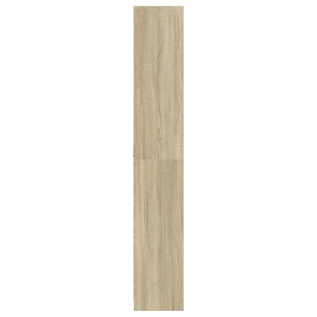 Highboard with LED lighting Sonoma oak 41.5x32.5x200 cm
