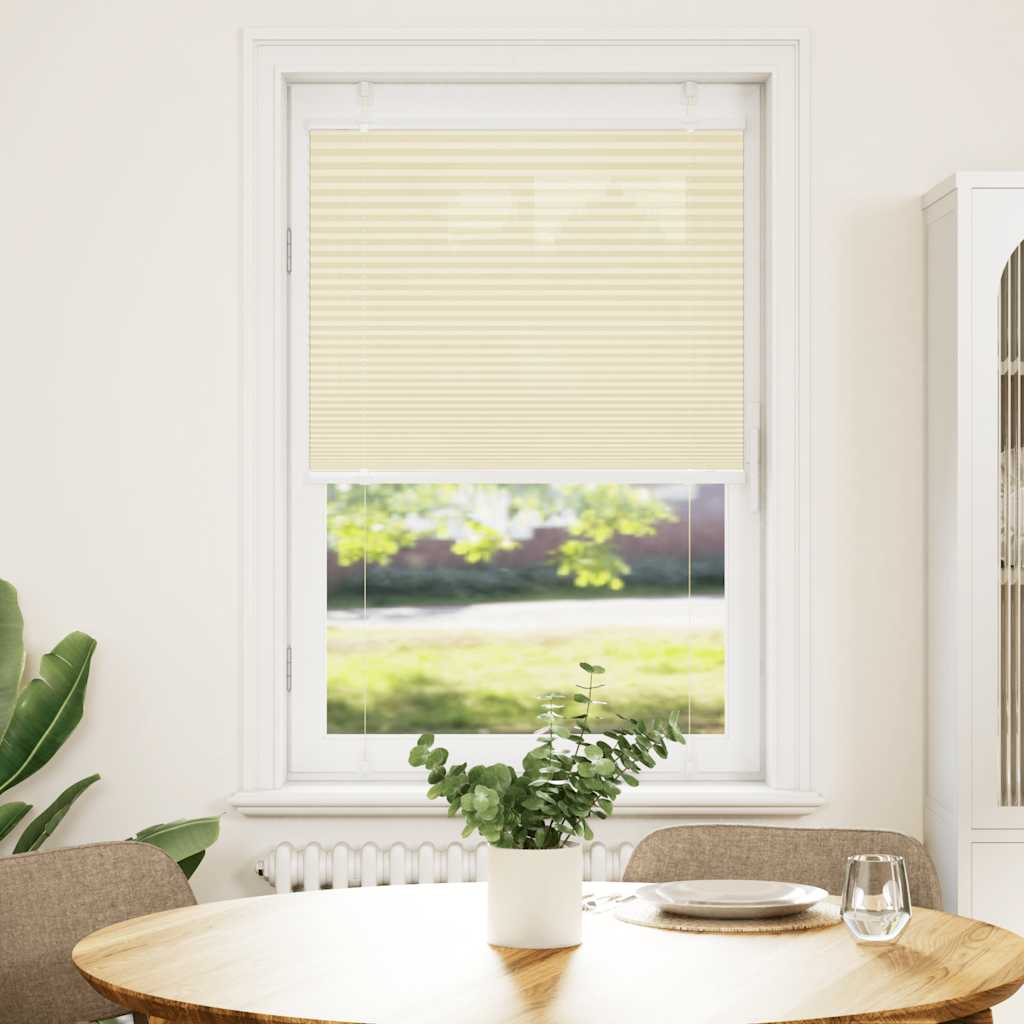 Plissee Creme 75x100 cm Stoffbreite 74,4 cm Polyester
