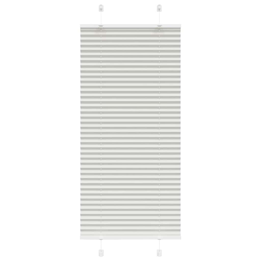 Plissee Hellgrau 55x150 cm Stoffbreite 54,4 cm Polyester