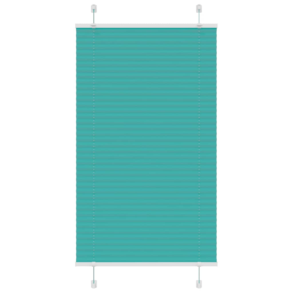 Plissee Petrolgrün 75x100 cm Stoffbreite 74,4 cm Polyester