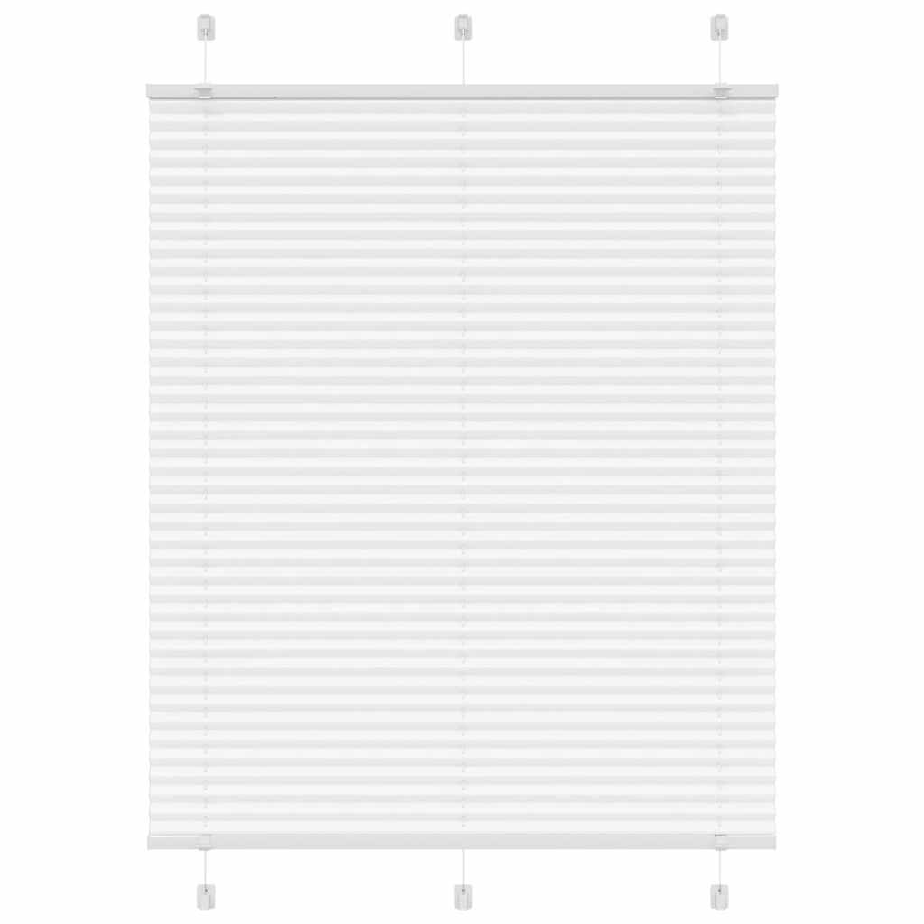 Plissee Weiß 110x150 cm Stoffbreite 109,4 cm Polyester