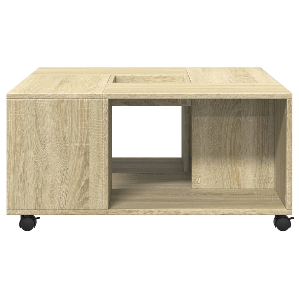 Coffee table Sonoma oak 80x80x40 cm wood material