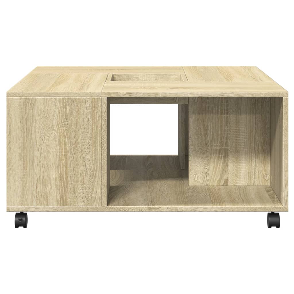 Coffee table Sonoma oak 80x80x40 cm wood material
