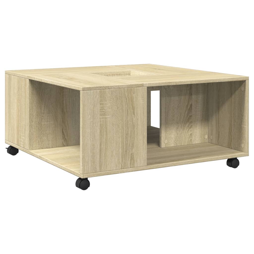 Coffee table Sonoma oak 80x80x40 cm wood material