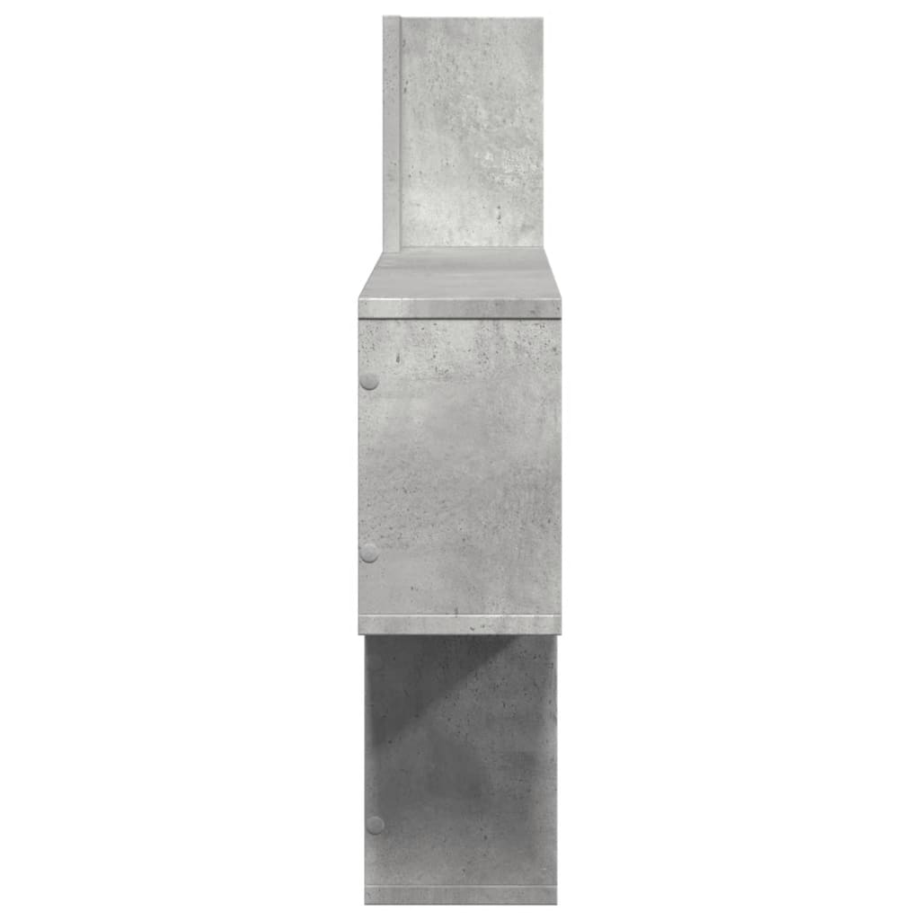 Wall shelf concrete grey 100x15x70 cm wood material