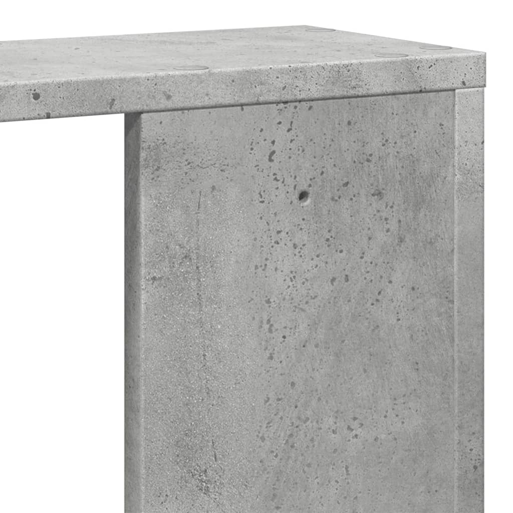 Wall shelf concrete grey 100x15x70 cm wood material