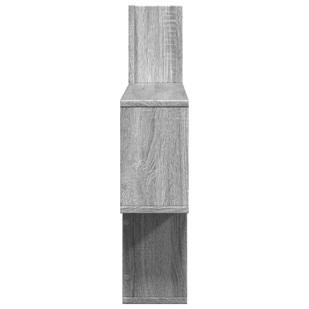 Wall shelf gray Sonoma 100x15x70 cm wood material