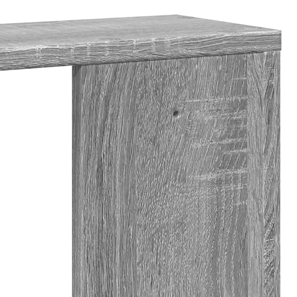 Wall shelf gray Sonoma 100x15x70 cm wood material