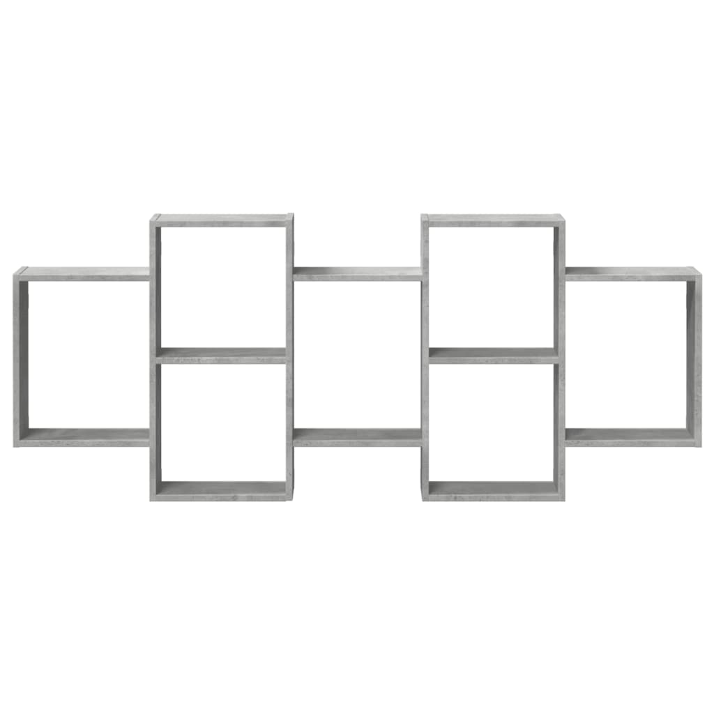 Wall shelf concrete grey 159x18x65 cm wood material