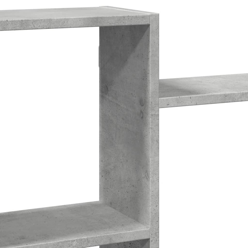 Wall shelf concrete grey 159x18x65 cm wood material