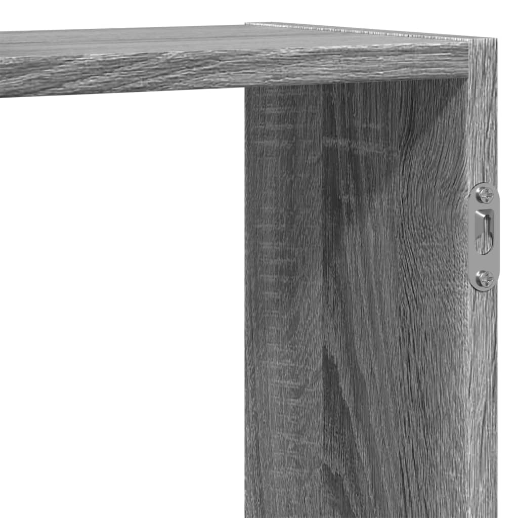 Wall shelf Grey Sonoma 159x18x65 cm wood material