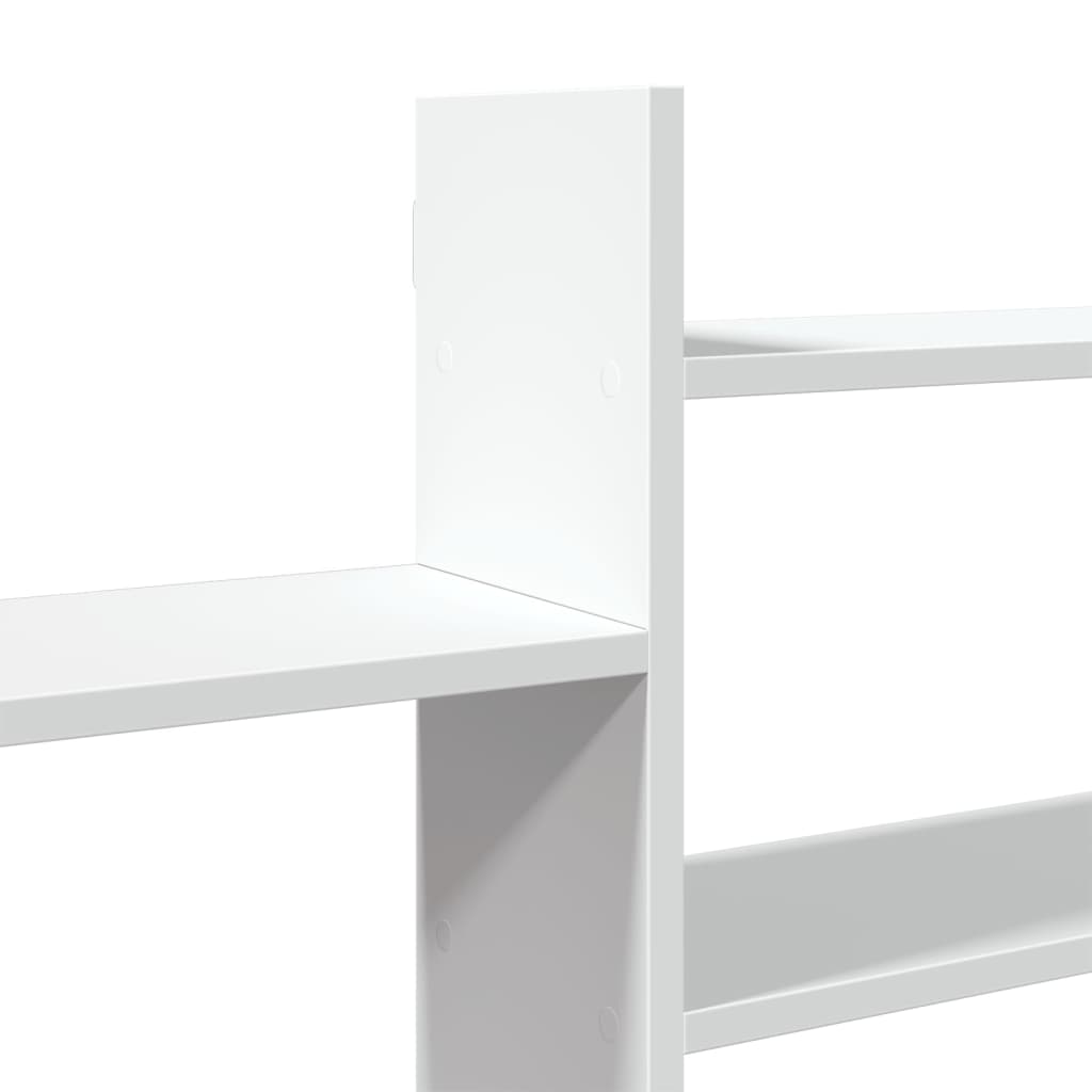 Wall shelf white 167.5x18x68 cm wood material