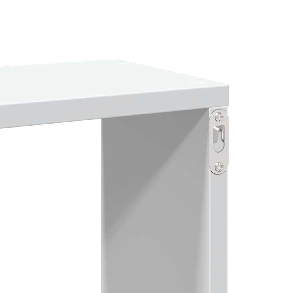 Wall shelf white 167.5x18x68 cm wood material