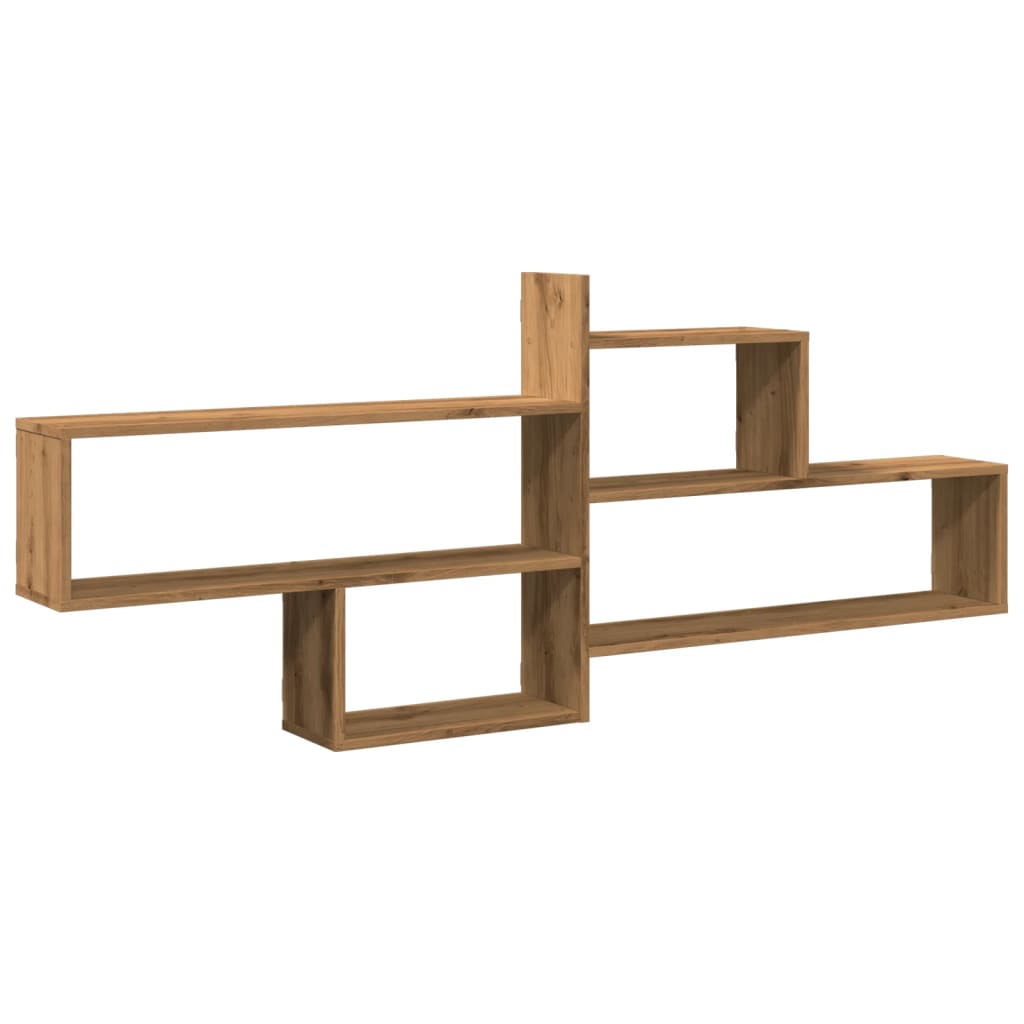 Wall shelf Artisan oak 167.5x18x68 cm wood material