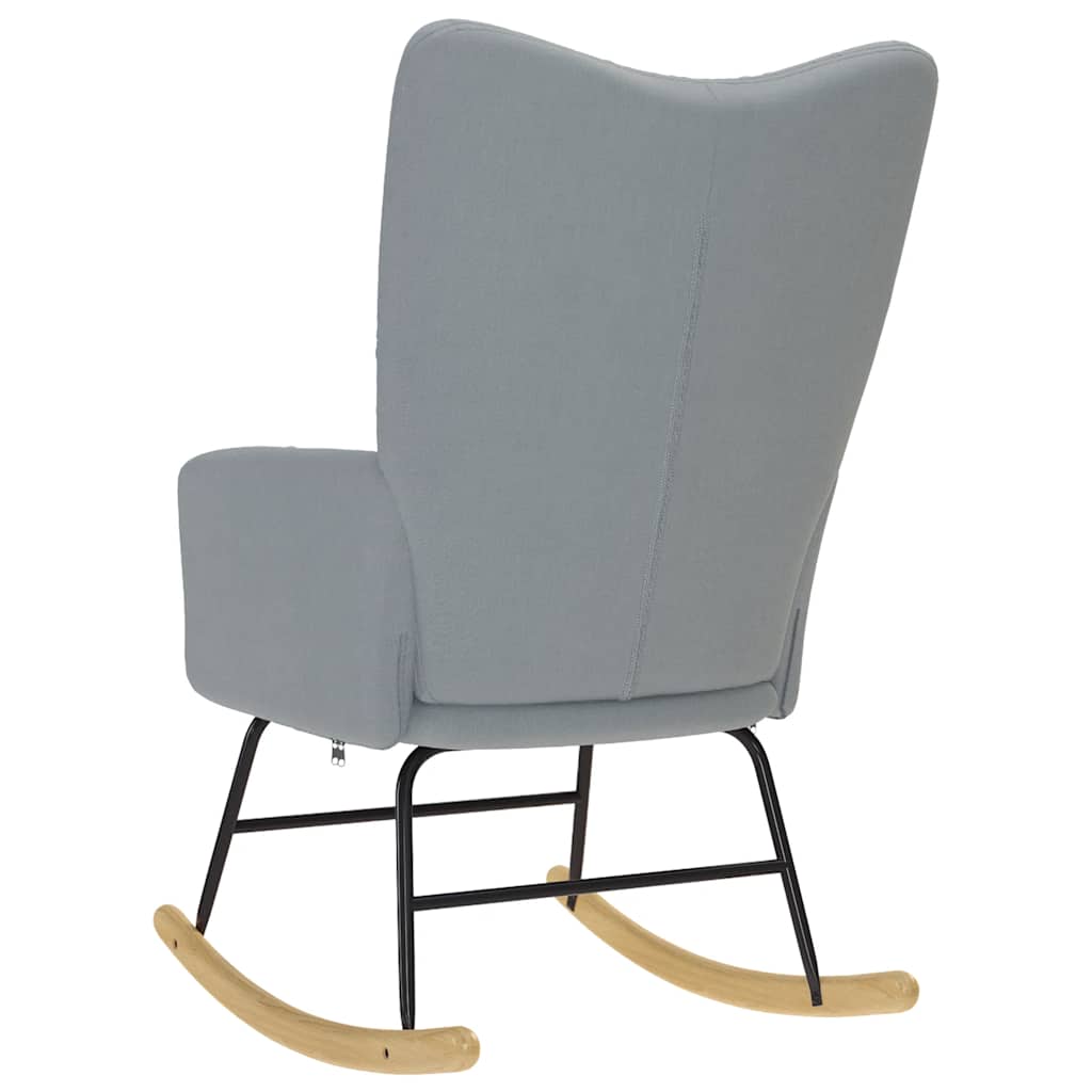Rocking Chair Light Gray Fabric