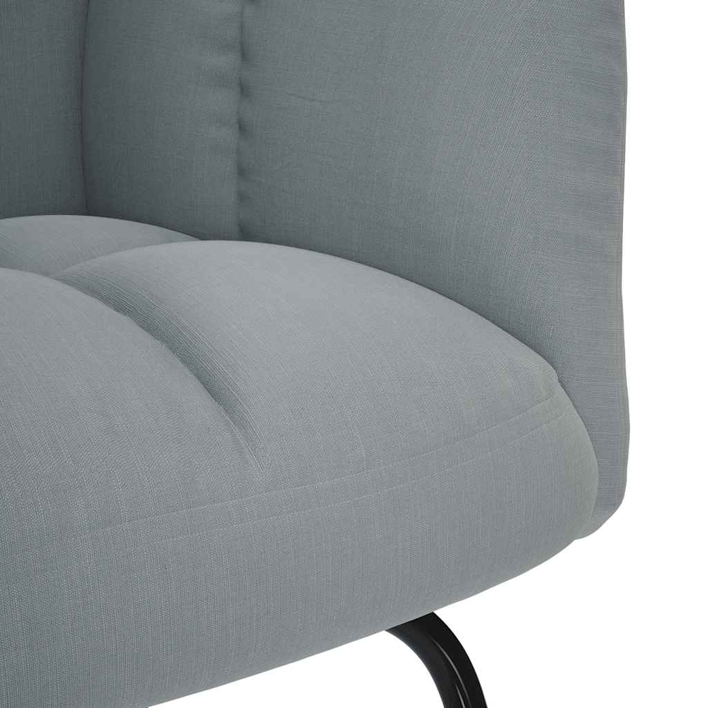 Rocking Chair Light Gray Fabric