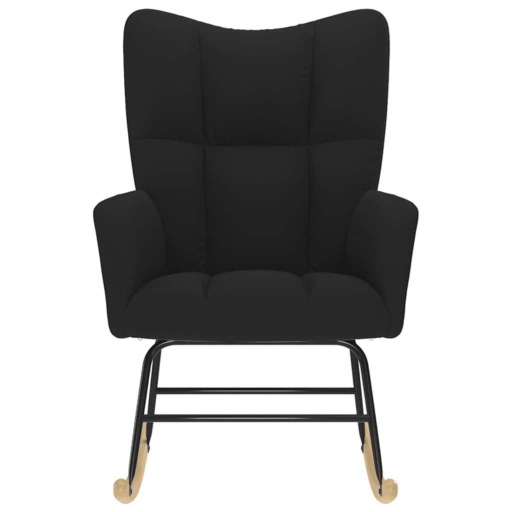 Rocking Chair Black Fabric