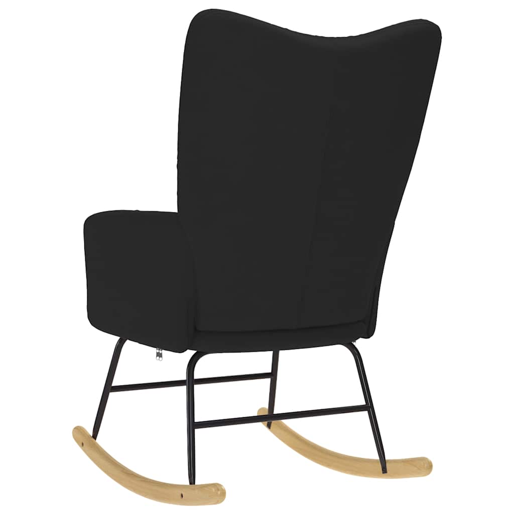Rocking Chair Black Fabric