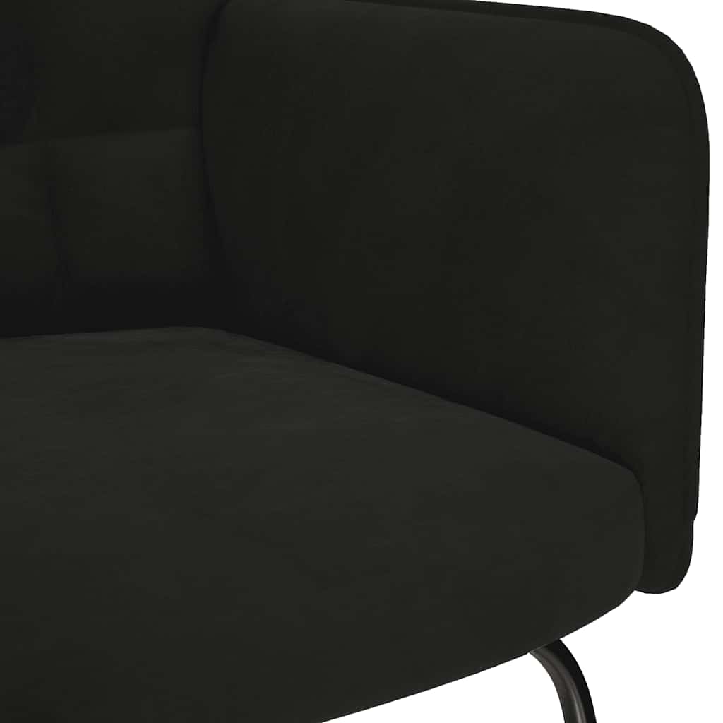 Rocking Chair Black Velvet