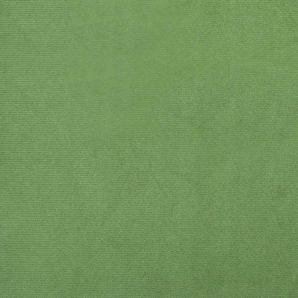 Rocking Chair with Stool Light Green Velvet