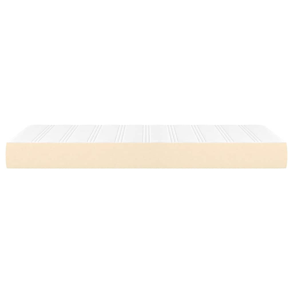 Pocket spring mattress for children cream 80x160 cm fabric