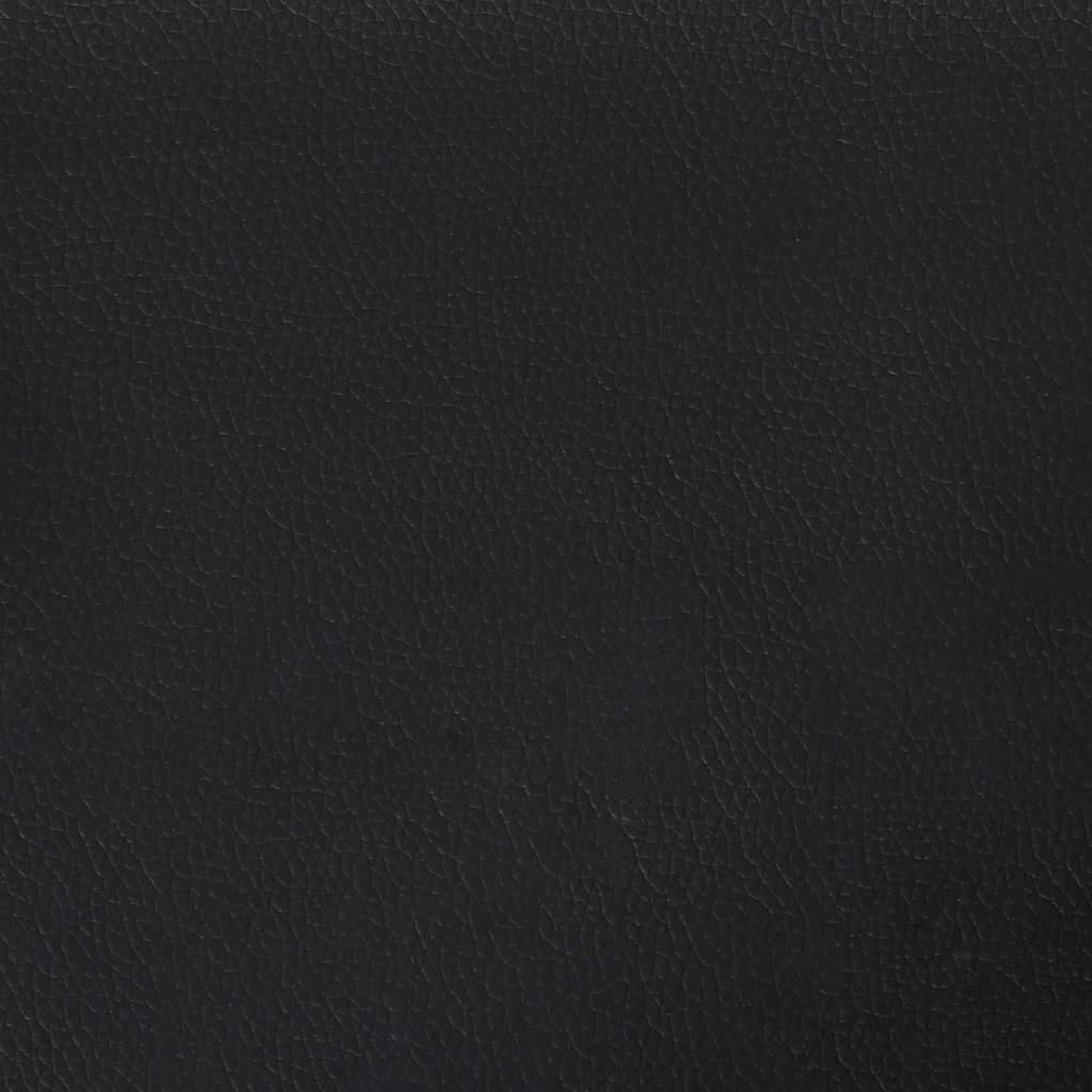 Taschenfederkernmatratze für Kinder Schwarz 80x160cm Kunstleder