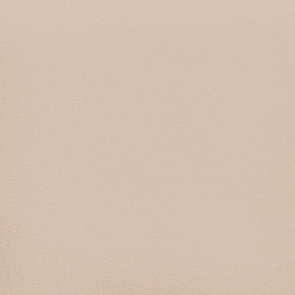 Taschenfederkernmatratze für Kinder Hellbraun 80x160 Kunstleder