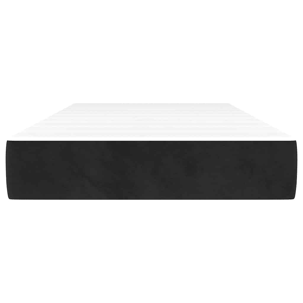 Pocket spring mattress for children Black 80x160 cm Velvet