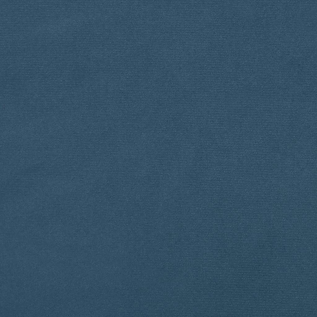 Taschenfederkernmatratze für Kinder Blau 80x160 cm Samt