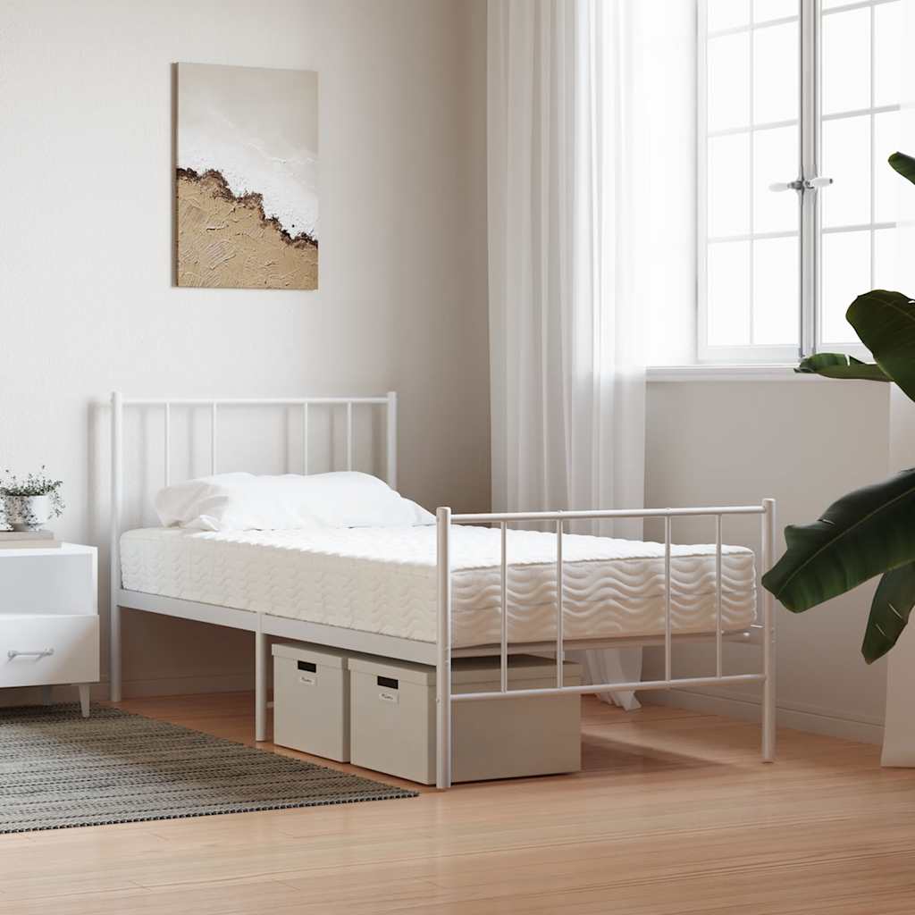 Foam mattress for children white 80x160 cm hardness H2 H3