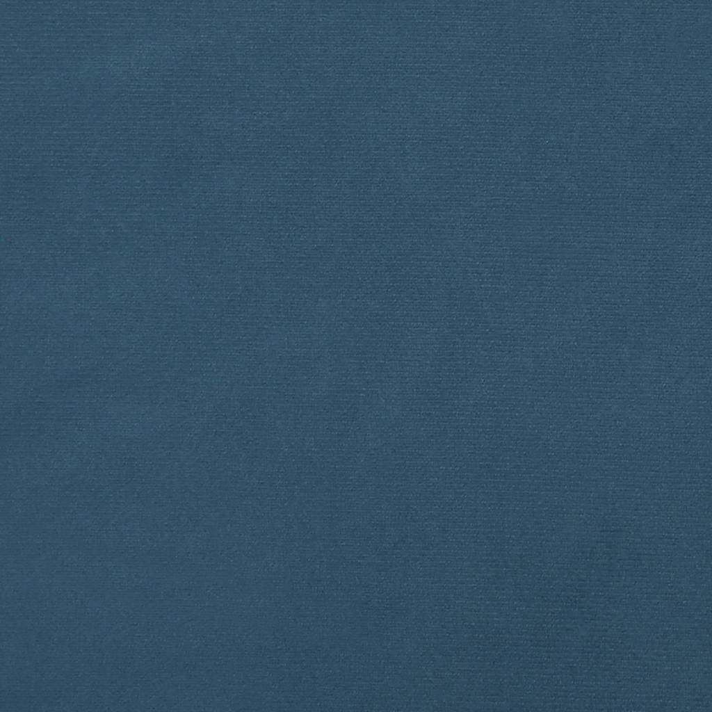 Taschenfederkernmatratze Dunkelblau 90x210x20 cm Samt