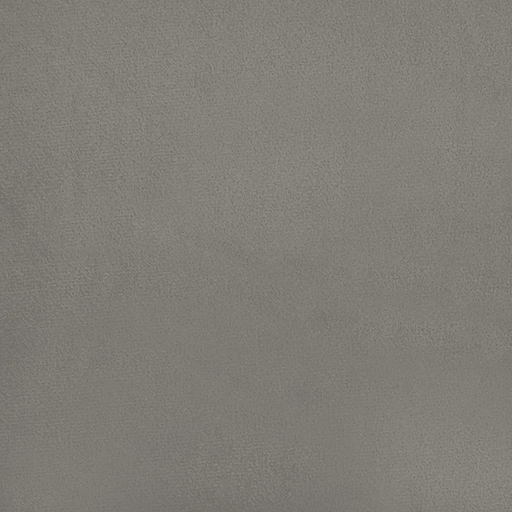 Taschenfederkernmatratze Hellgrau 120x210x20 cm Samt