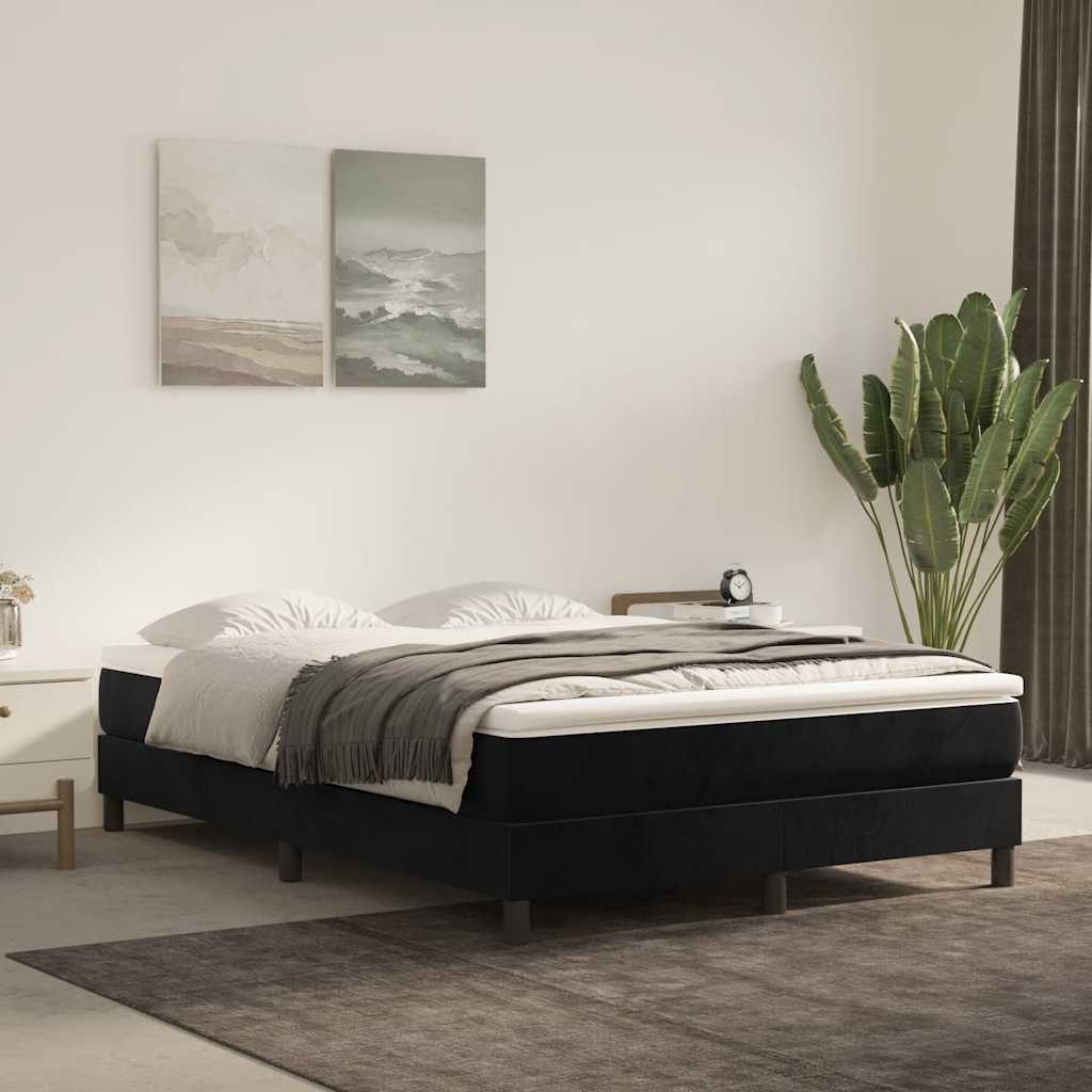 Pocket Spring Mattress Black 120x210x20 cm Velvet