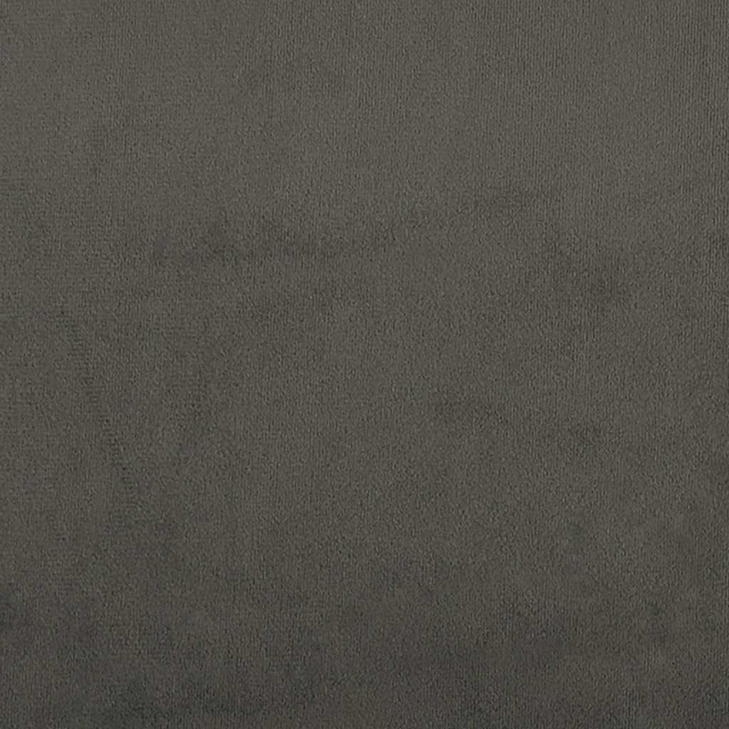 Pocket Spring Mattress Dark Grey 140x210x20 cm Velvet