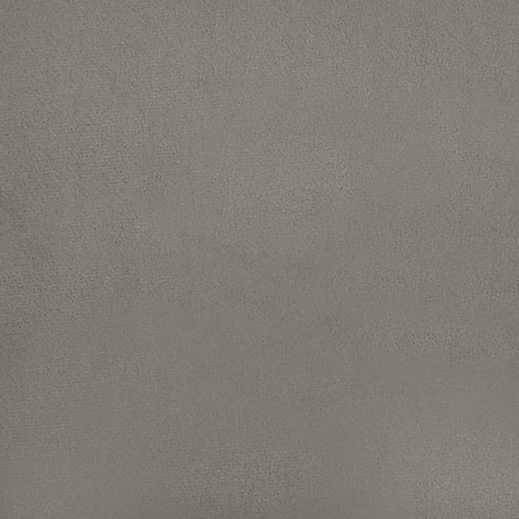 Taschenfederkernmatratze Hellgrau 80x220x20 cm Samt