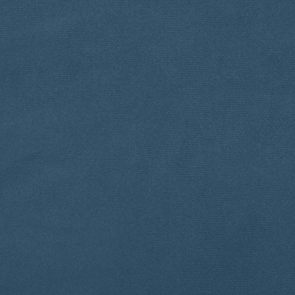 Taschenfederkernmatratze Dunkelblau 100x220x20 cm Samt