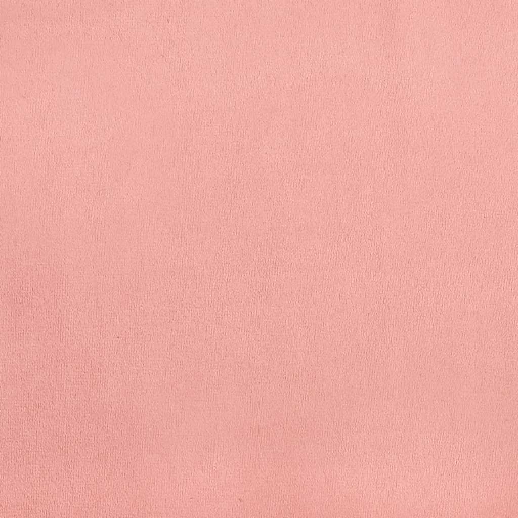 Taschenfederkernmatratze Rosa 100x220x20 cm Samt