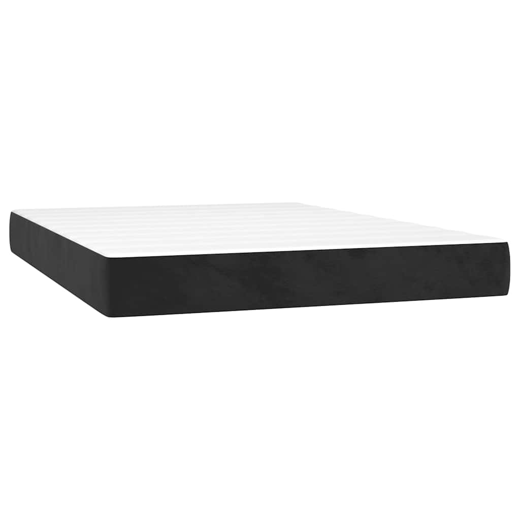 Pocket Spring Mattress Black 140x220x20 cm Velvet