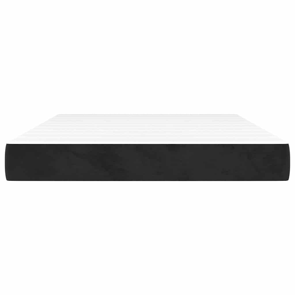 Pocket Spring Mattress Black 140x220x20 cm Velvet